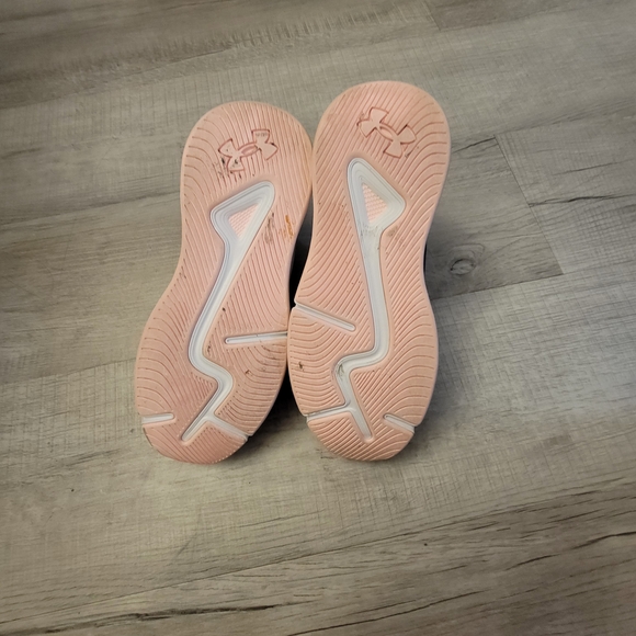 Under Armour Black Athletic Sneakers with Blue and Pink Floral Print - Picture 4 of 7